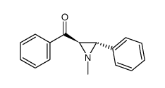 trans-1-methyl-2-benzoyl-3-phenylaziridine Structure