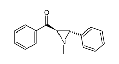 trans-1-methyl-2-benzoyl-3-phenylaziridine结构式