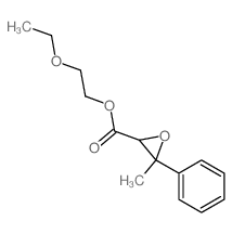 2-Oxiranecarboxylicacid, 3-methyl-3-phenyl-, 2-ethoxyethyl ester structure