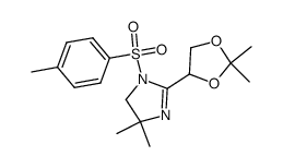 1-tosyl-4,4-dimethyl-2-<4'-(2',2'-dimethyl-1',3'-dioxolanyl)>-2-imidazoline Structure