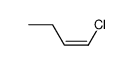 cis-1-chloro-1-butene Structure