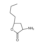 2(3H)-Furanone, 3-amino-5-butyldihydro-, (3R,5S)- (9CI) Structure