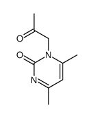 4,6-dimethyl-1-(2-oxopropyl)pyrimidin-2-one结构式