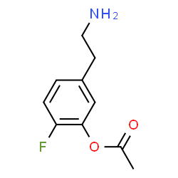 Phenol, 5-(2-aminoethyl)-2-fluoro-, acetate (ester) (9CI) structure