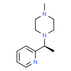 Piperazine, 1-methyl-4-[(1S)-1-(2-pyridinyl)ethyl]- (9CI) Structure