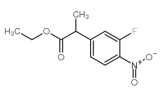 ETHYL 2-(3-FLUORO-4-NITROPHENYL)PROPIONATE Structure