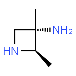 3-Azetidinamine,2,3-dimethyl-,trans-(9CI) structure