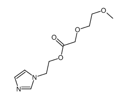 2-imidazol-1-ylethyl 2-(2-methoxyethoxy)acetate Structure