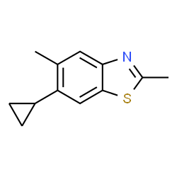 Benzothiazole, 6-cyclopropyl-2,5-dimethyl- (9CI) structure