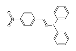 4-nitro-benzaldehyde diphenylhydrazone结构式