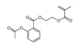 poly(beta-(acetylsalicylyloxy)ethylmethacrylate) structure