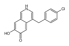 4-[(4-chlorophenyl)methyl]-7-hydroxy-2H-isoquinolin-6-one结构式