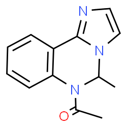 Imidazo[1,2-c]quinazoline, 6-acetyl-5,6-dihydro-5-methyl- (8CI)结构式