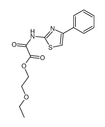 2-Ethoxyethyl N-(4-phenylthiazol-2-yl)oxamate结构式