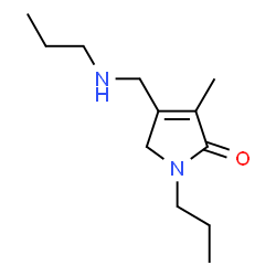 2H-Pyrrol-2-one,1,5-dihydro-3-methyl-1-propyl-4-[(propylamino)methyl]-(9CI)结构式