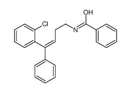 N-[4-(2-chlorophenyl)-4-phenylbut-3-enyl]benzamide Structure