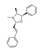 (2S,4S,5R)-3,4-dimethyl-5-phenyl-2-styryloxazolidine Structure