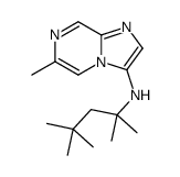 6-methyl-N-(2,4,4-trimethylpentan-2-yl)imidazo[1,2-a]pyrazin-3-amine结构式