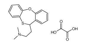11-(2-Dimethylaminoethyl)-11H-dibenzo(b,f)-1,4-oxathiepin hydrogen oxa late结构式