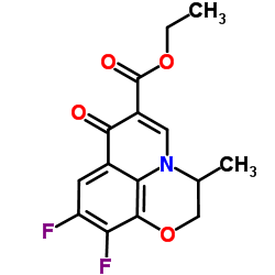 ethyl 9,10-difluoro-3-methyl-7-oxo-2,3-dihydro-7H-pyrido[1,2,3-de][1,4]benzoxazine-6-carboxylate structure