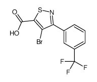 4-Bromo-3-(3-(trifluoromethyl)phenyl)-5-isothiazolecarboxylic acid structure