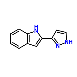2-(1H-Pyrazol-3-yl)-1H-indole Structure