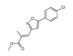 3-[5-(4-chlorophenyl)isoxazol-3-yl]-2-methylacrylic acid methyl ester结构式