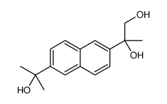 2-[6-(2-hydroxypropan-2-yl)naphthalen-2-yl]propane-1,2-diol Structure