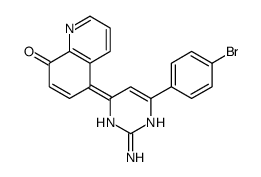 5-[2-amino-4-(4-bromophenyl)-1H-pyrimidin-6-ylidene]quinolin-8-one Structure