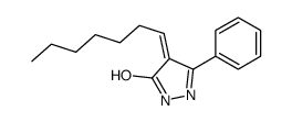 4-heptylidene-3-phenyl-1H-pyrazol-5-one Structure