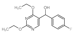 (2,4-diethoxypyrimidin-5-yl)-(4-fluorophenyl)methanol结构式