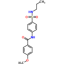 4-Methoxy-N-[4-(propylsulfamoyl)phenyl]benzamide结构式