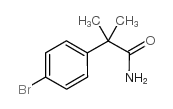 2-(4-溴苯)-2-甲基丙酰胺结构式