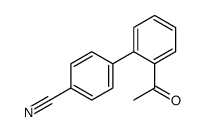 4-(2-acetylphenyl)benzonitrile结构式