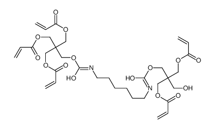 2-(hydroxymethyl)-5,14-dioxo-2,17,17-tris[[(1-oxoallyl)oxy]methyl]-4,15-dioxa-6,13-diazaoctadecane-1,18-diyl diacrylate结构式