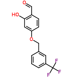 2-Hydroxy-4-{[3-(trifluoromethyl)benzyl]oxy}benzaldehyde Structure