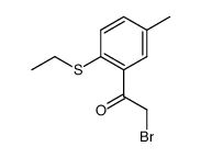 1-(2-ethylsulfanyl-5-methyl-phenyl)-2-bromo-ethanone Structure