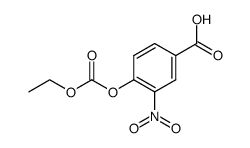 4-ethoxycarbonyloxy-3-nitro-benzoic acid结构式