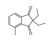 2,2-diethyl-4-methyl-indan-1,3-dione Structure