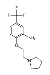 2-(2-pyrrolidin-1-yl-ethoxy)-5-trifluoromethyl-phenylamine结构式