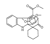 trimethyl 2-oxo-1,2,3,9a-tetrahydro-3,9a-ethenocarbazole-1-spirocyclohexane-4,10,11-tricarboxylate Structure