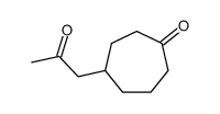 4-(2-oxopropyl)cycloheptan-1-one Structure