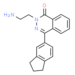2-(2-Aminoethyl)-4-(2,3-dihydro-1H-inden-5-yl)-1(2H)-phthalazinone结构式
