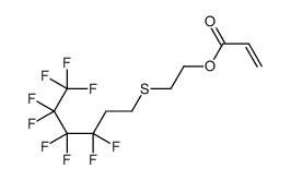 2-(3,3,4,4,5,5,6,6,6-nonafluorohexylsulfanyl)ethyl prop-2-enoate结构式