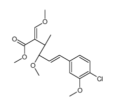 (3S,4S,5E)-6-(4-Chloro-3-methoxyphenyl)-4-methoxy-2-[(E)-methoxymethylene]-3-methyl-5-hexenoic acid methyl ester Structure