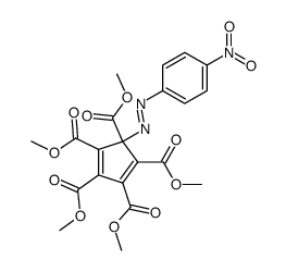 pentamethyl 5-((4-nitrophenyl)diazenyl)cyclopenta-1,3-diene-1,2,3,4,5-pentacarboxylate Structure