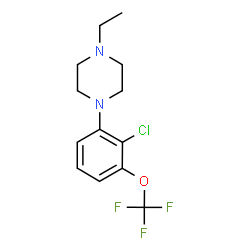 1-[2-Chloro-3-(trifluoromethoxy)phenyl]-4-ethylpiperazine Structure