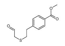 methyl 4-[2-(2-oxoethylsulfanyl)ethyl]benzoate Structure