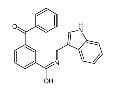 3-benzoyl-N-(1H-indol-3-ylmethyl)benzamide Structure