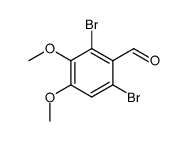 2,6-dibromo-3,4-dimethoxy-benzaldehyde Structure